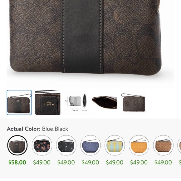 New Coach Signature Wristlet - Picture 5 of 5